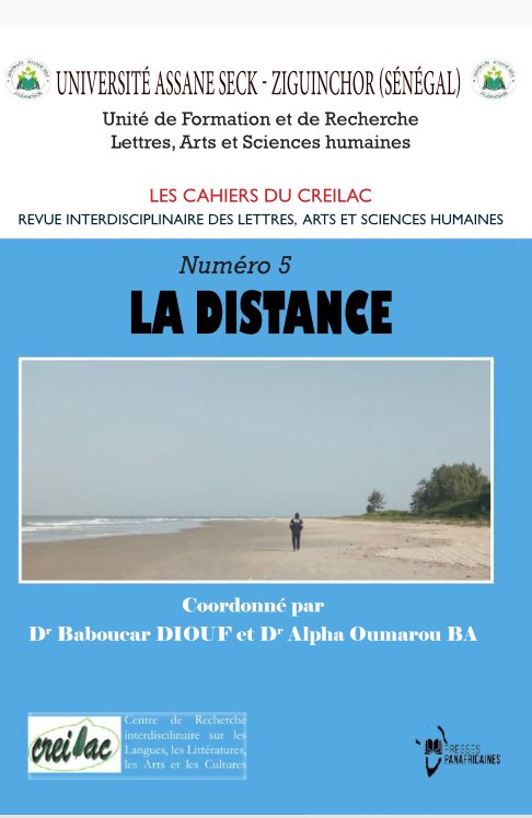 Couverture : La Distance — Cahiers CREILAC n°5